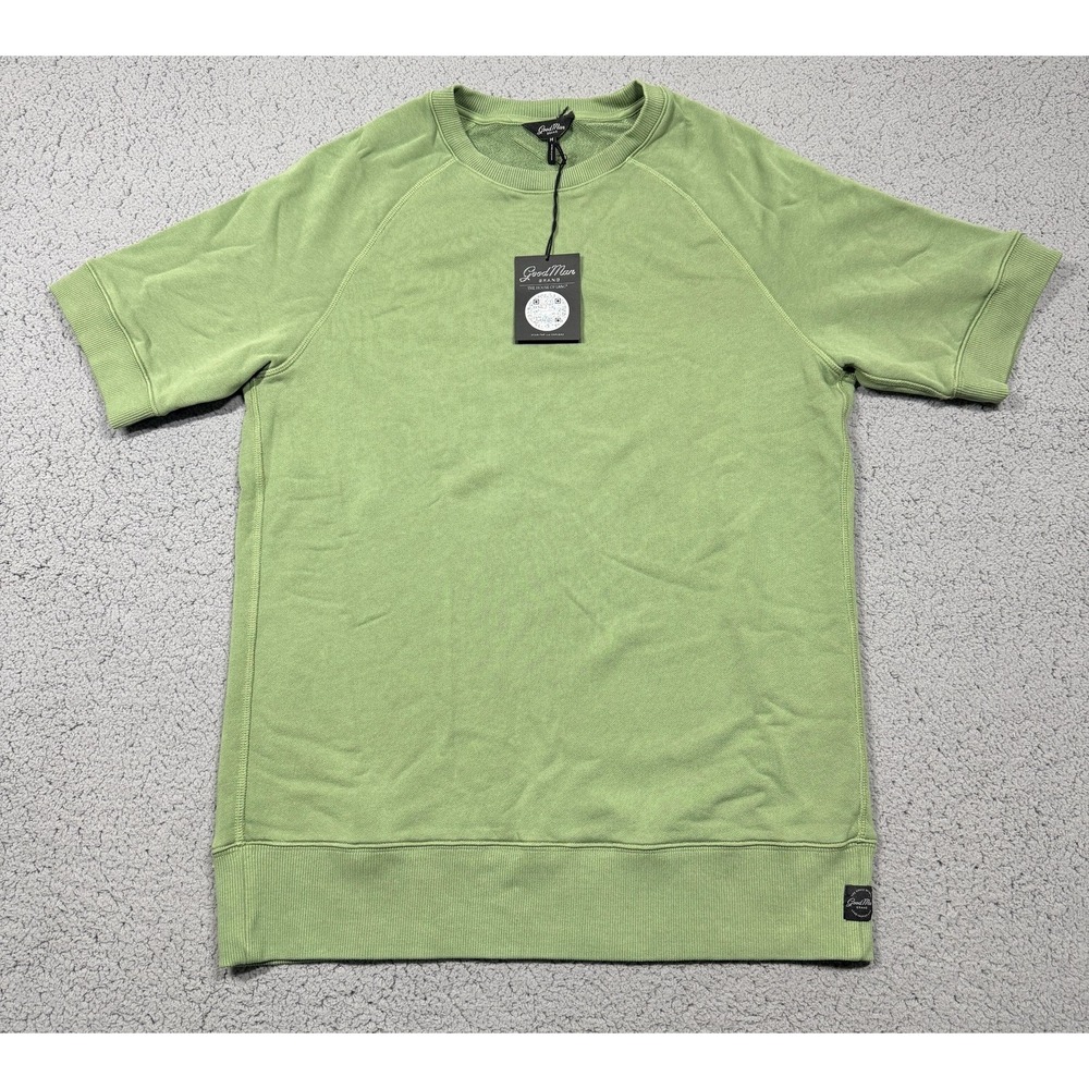 NWT Good Man Brand Shirt Mens Medium‎ Green 100% Cotton Crewneck Solid Tee